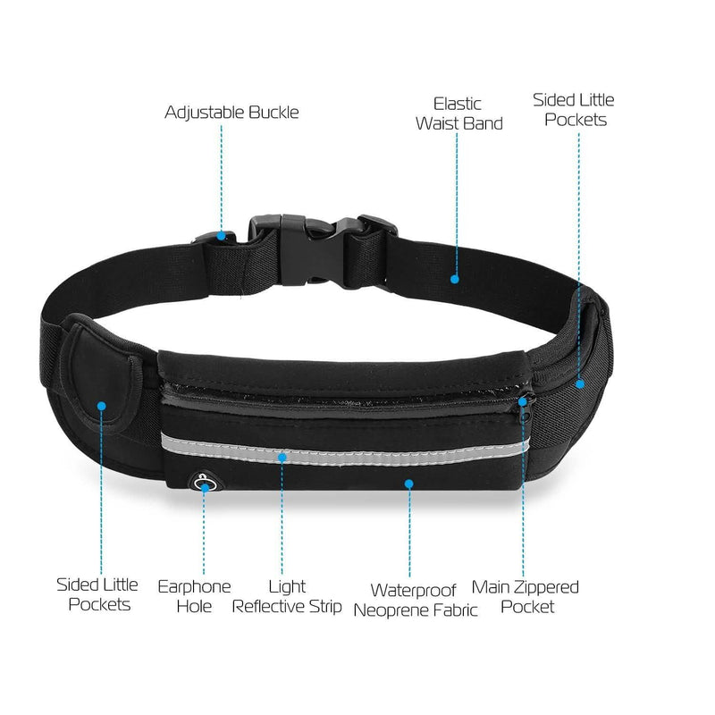 Sports Waist Bag Running Belt Pack Sports & Outdoors - DailySale