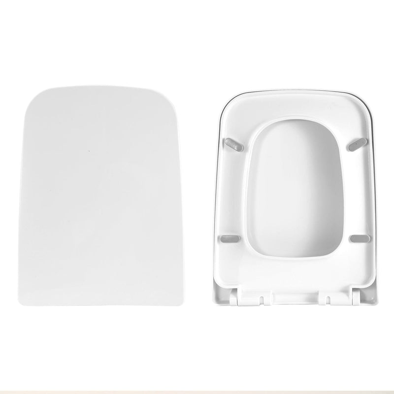 Square Toilet Seat with Grip-Tight Seat Bumpers Bath - DailySale