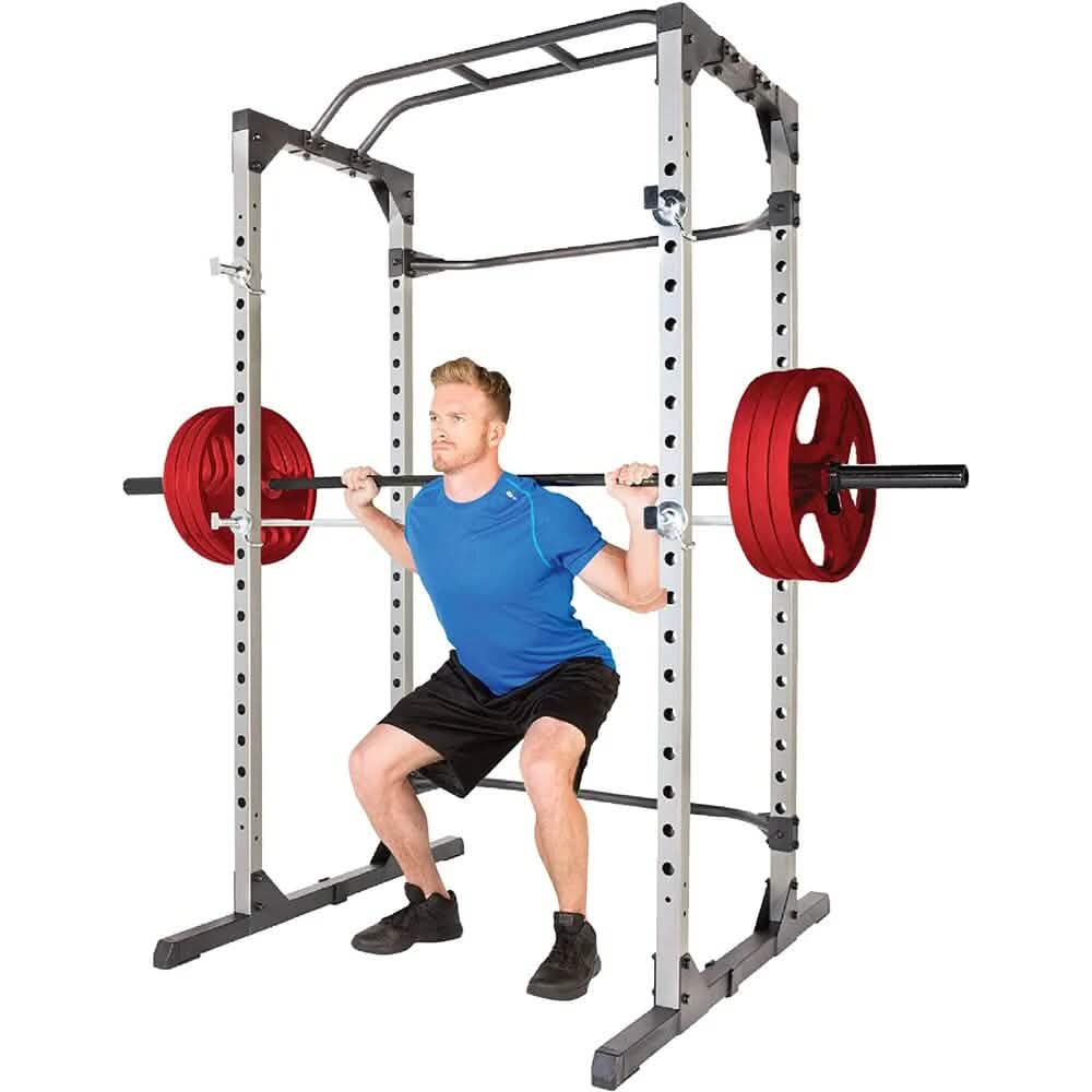 Squat Rack Strength Training Power Cage Fitness - DailySale