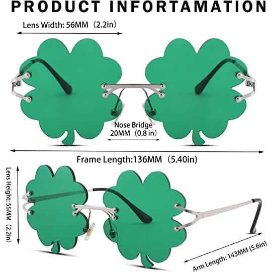 St. Patrick’s Day Irish Shamrock Sunglasses Holiday Decor & Apparel - DailySale