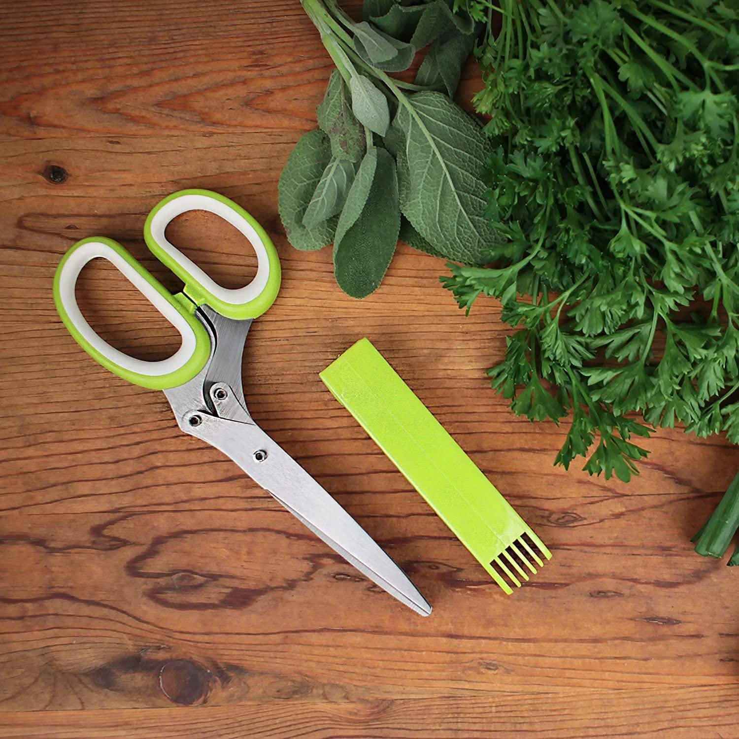 Stainless Steel 5 Blade Herb Scissors Kitchen & Dining - DailySale