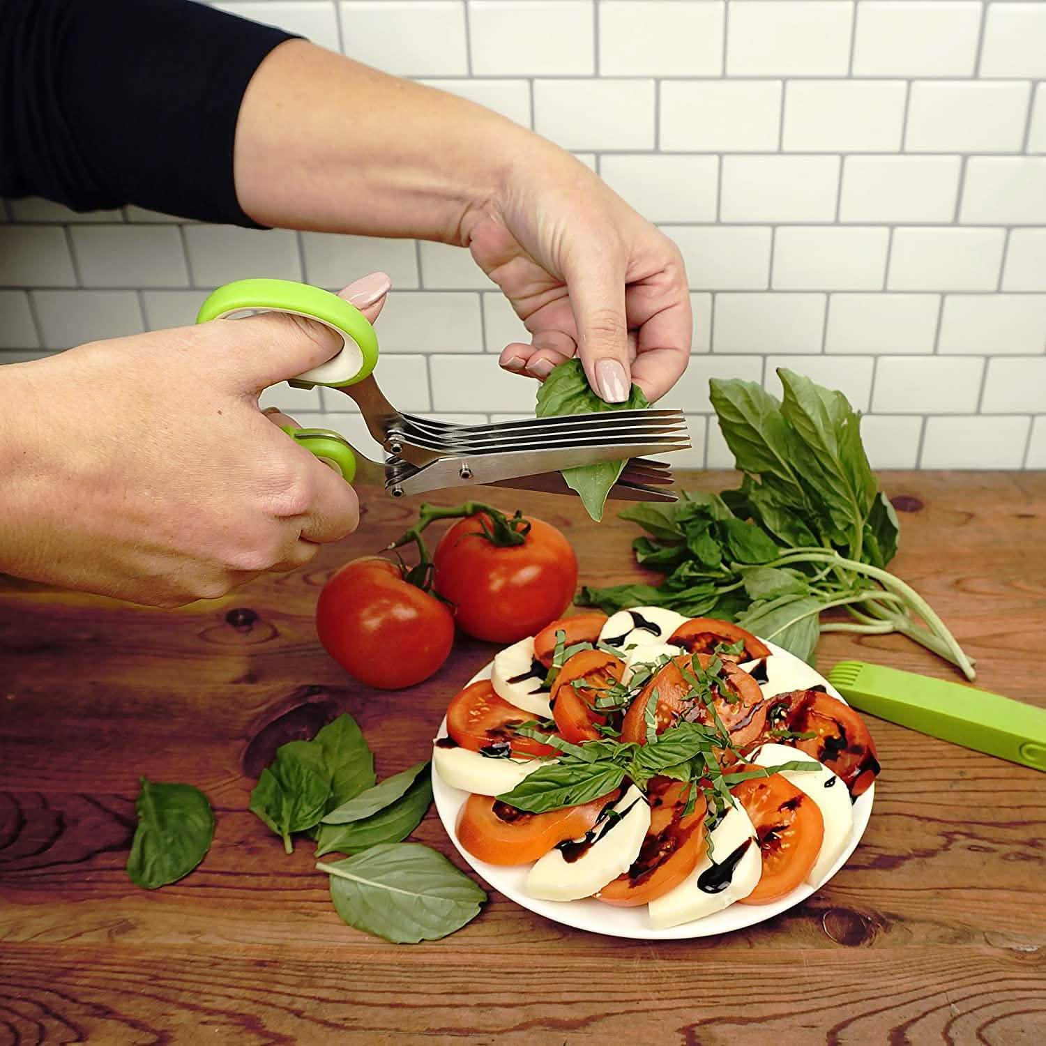 Stainless Steel 5 Blade Herb Scissors Kitchen & Dining - DailySale