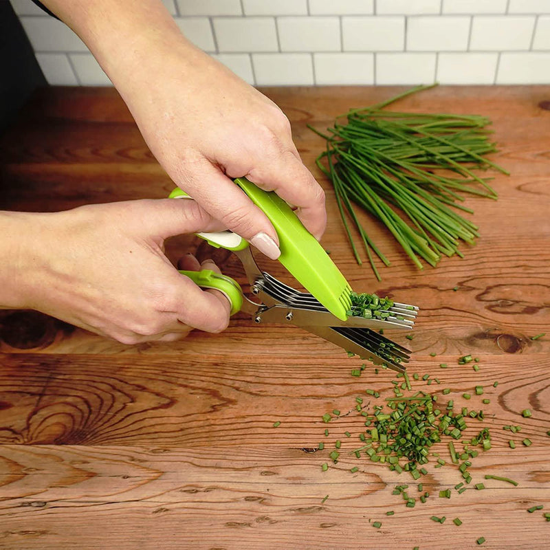 Stainless Steel 5 Blade Herb Scissors Kitchen & Dining - DailySale