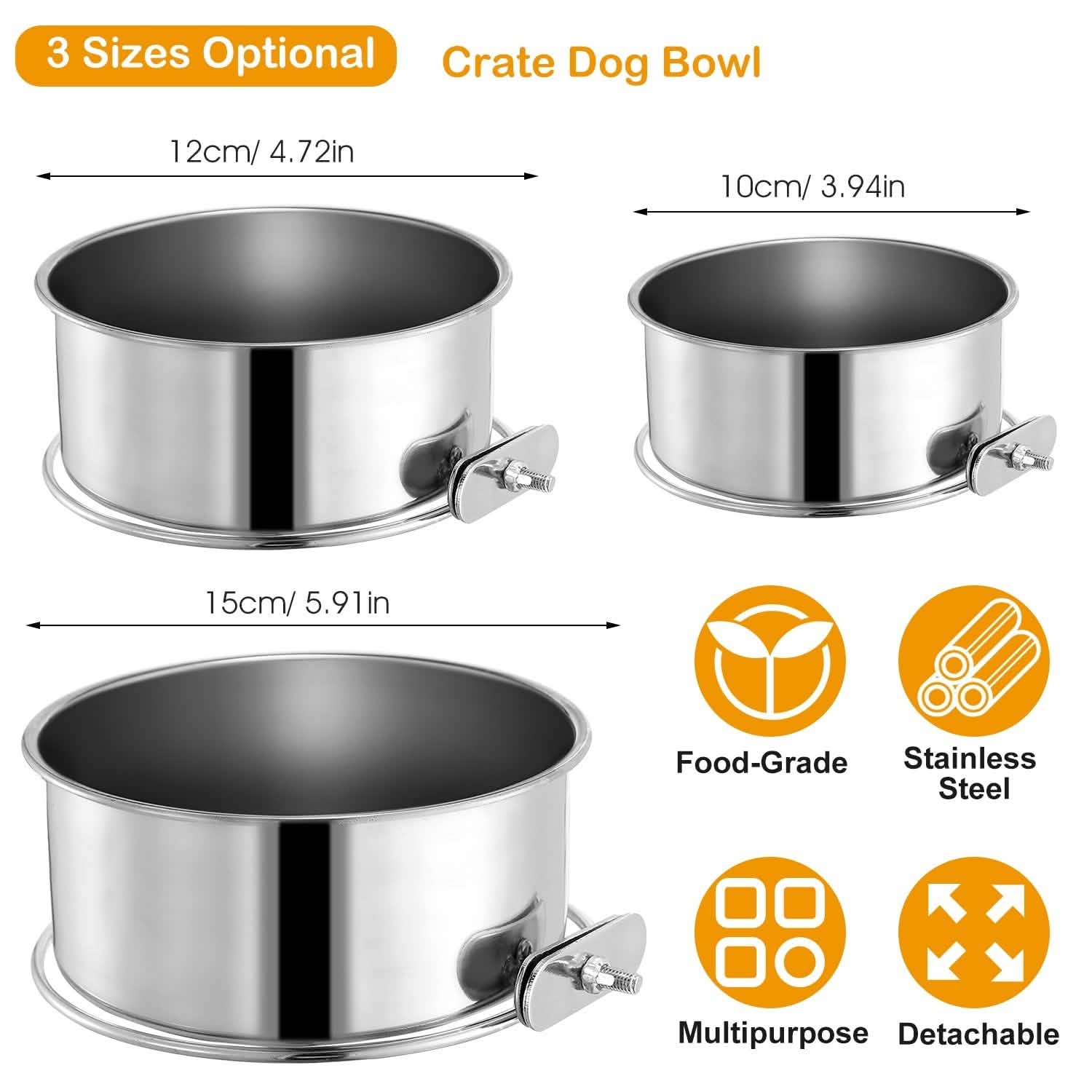 Stainless Steel Dog Pet Bowl Pet Supplies - DailySale
