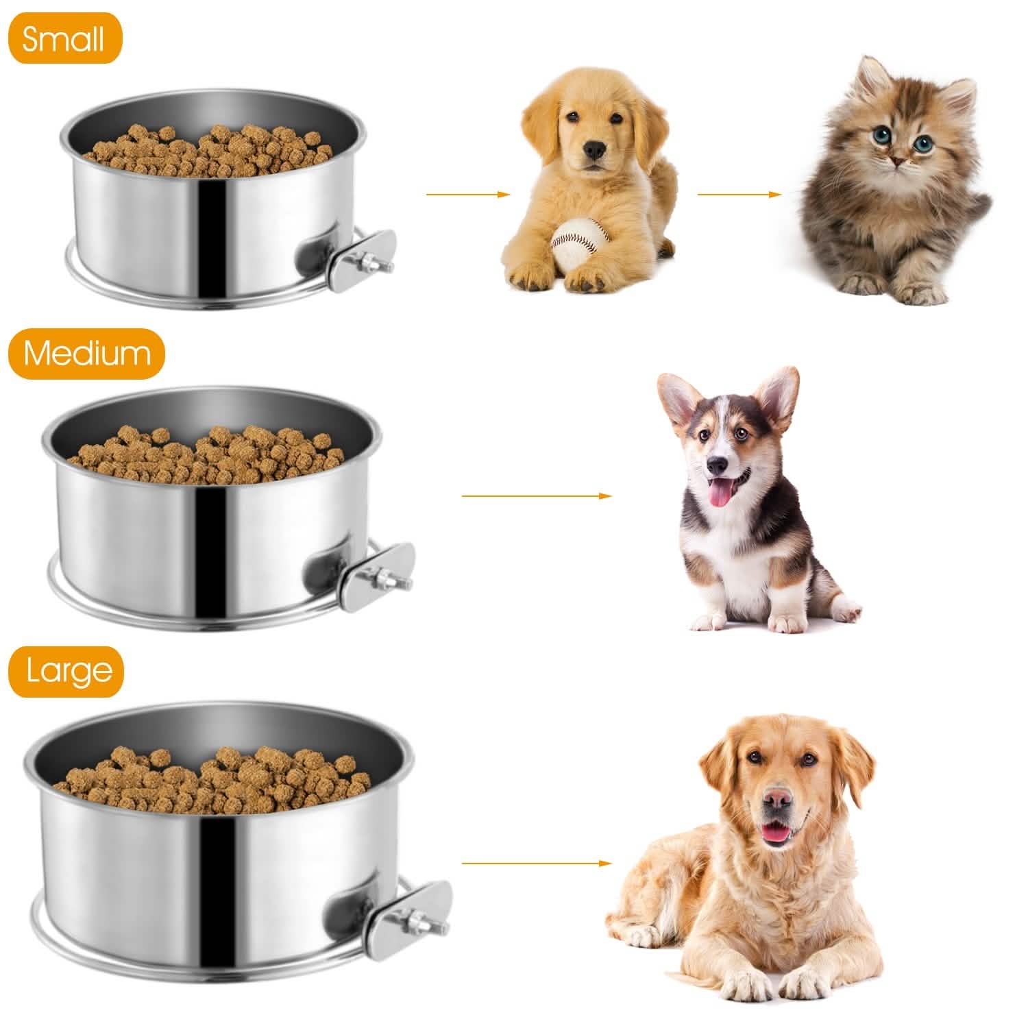 Stainless Steel Dog Pet Bowl Pet Supplies - DailySale