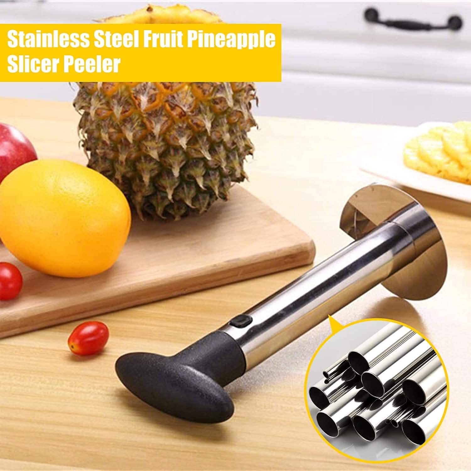 Stainless Steel Fruit Pineapple Peeler Cutter Kitchen Tools & Gadgets - DailySale
