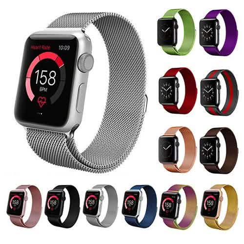 Stainless Steel Milanese Loop Band Replacement for Apple Watches Smart Watches - DailySale