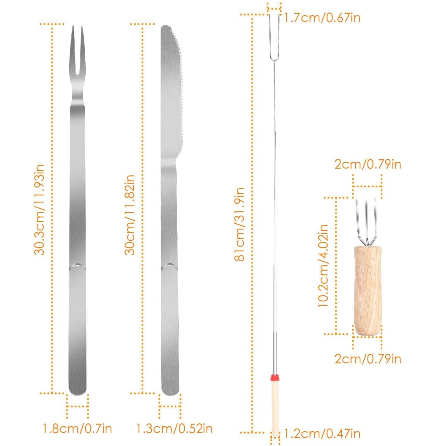 Stainless Steel Roasting Sticks Garden & Patio - DailySale