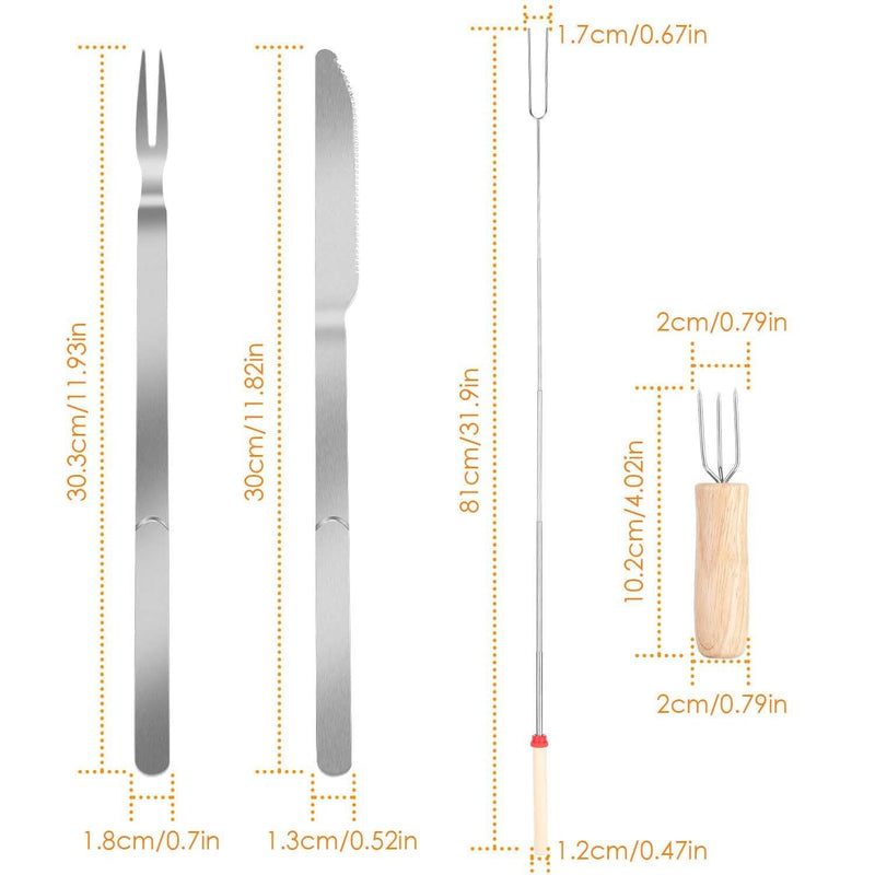 Stainless Steel Roasting Sticks Garden & Patio - DailySale