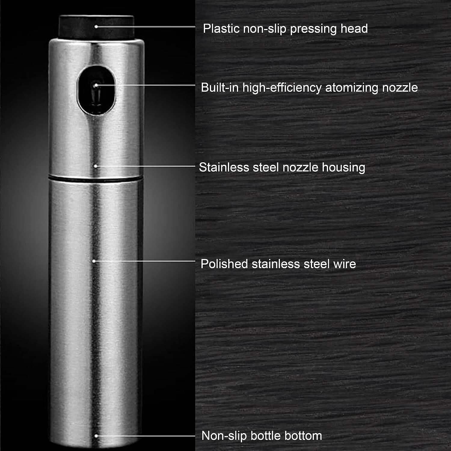 Stainless Steel Sprayer Dispenser, Dressing Spray Grilling Olive Oil Kitchen Tools & Gadgets - DailySale