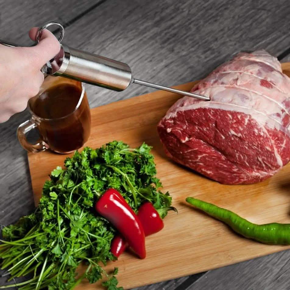 Stainless Steel Turkey And Meat Seasoning Injector Kitchen & Dining - DailySale