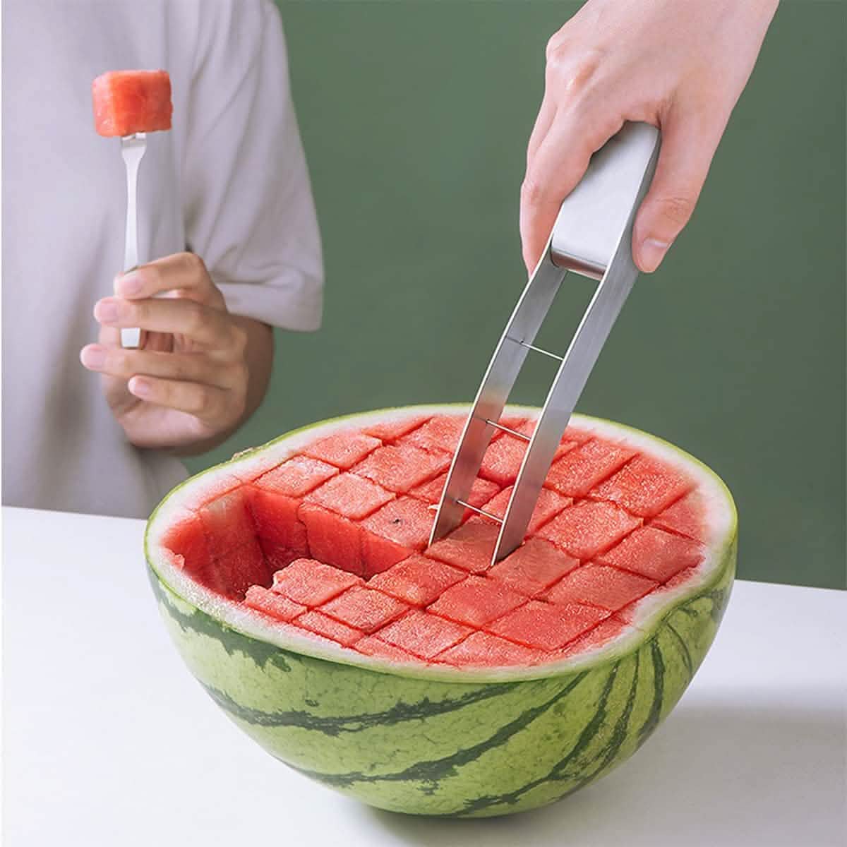 Stainless Steel Watermelon Cube Cutter Kitchen Tools & Gadgets - DailySale