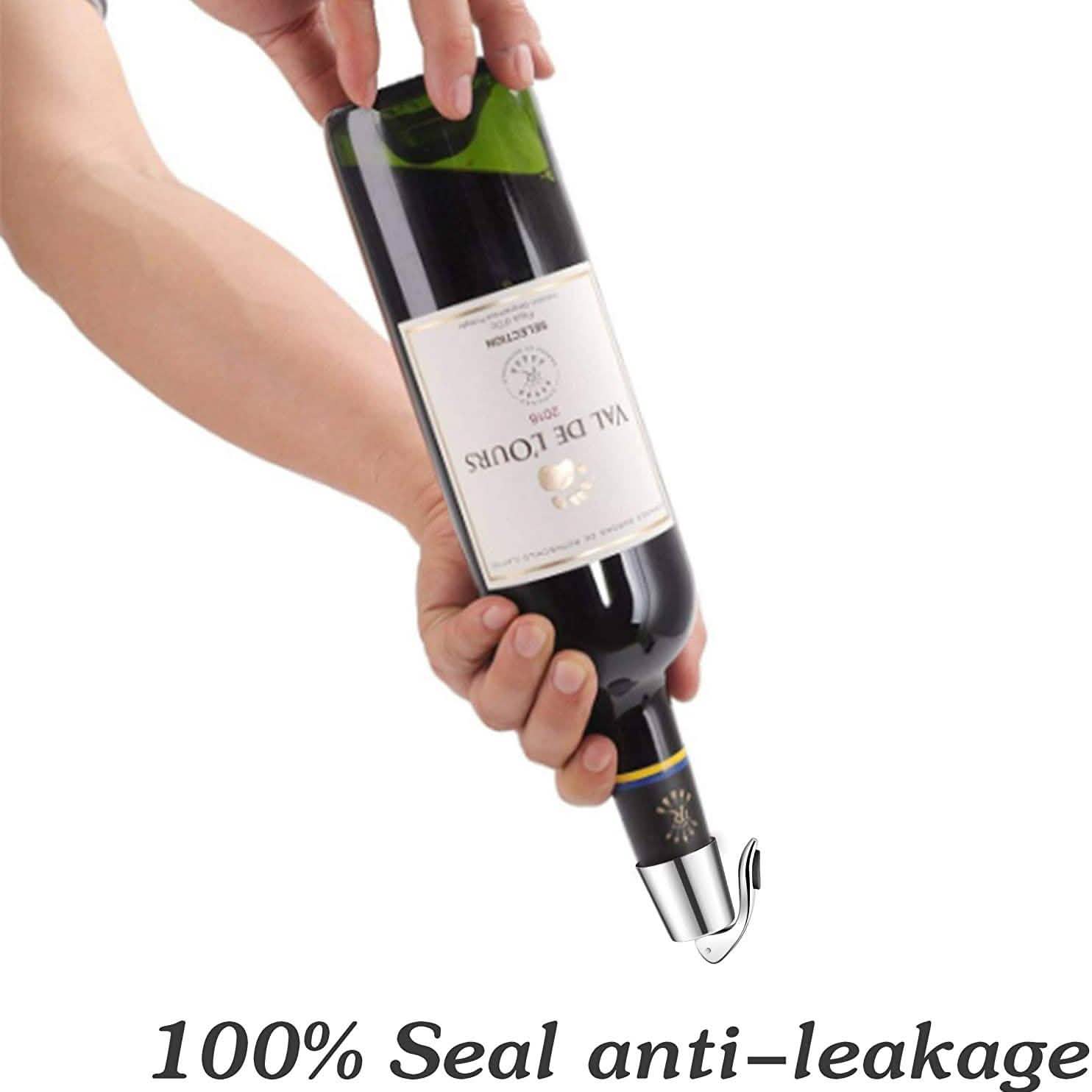Stainless Steel Wine Bottle Stopper Kitchen & Dining - DailySale