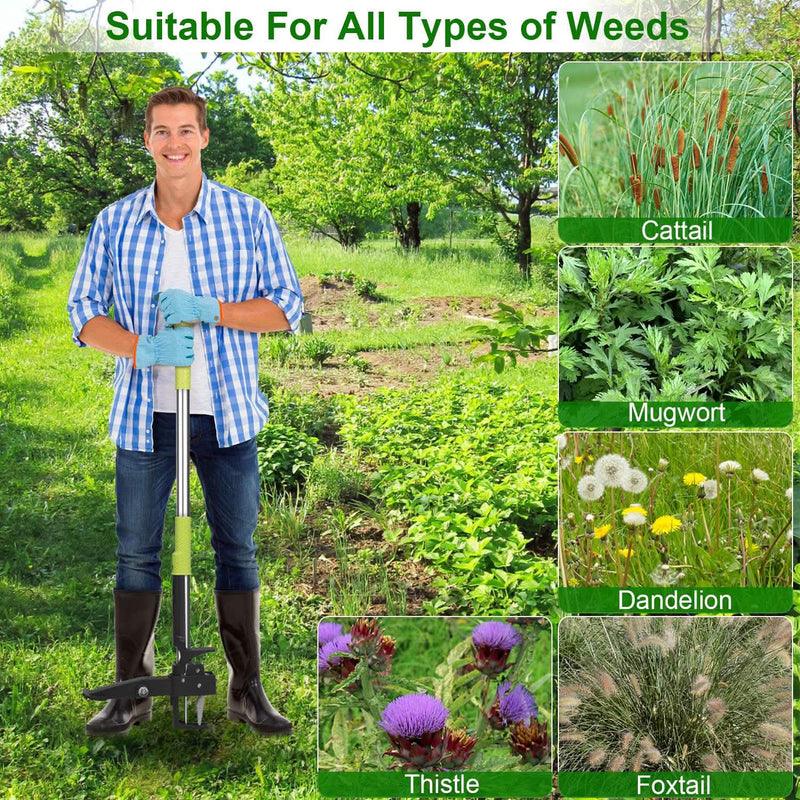 Standup Aluminum Weed Puller with 4 Claws Garden & Patio - DailySale