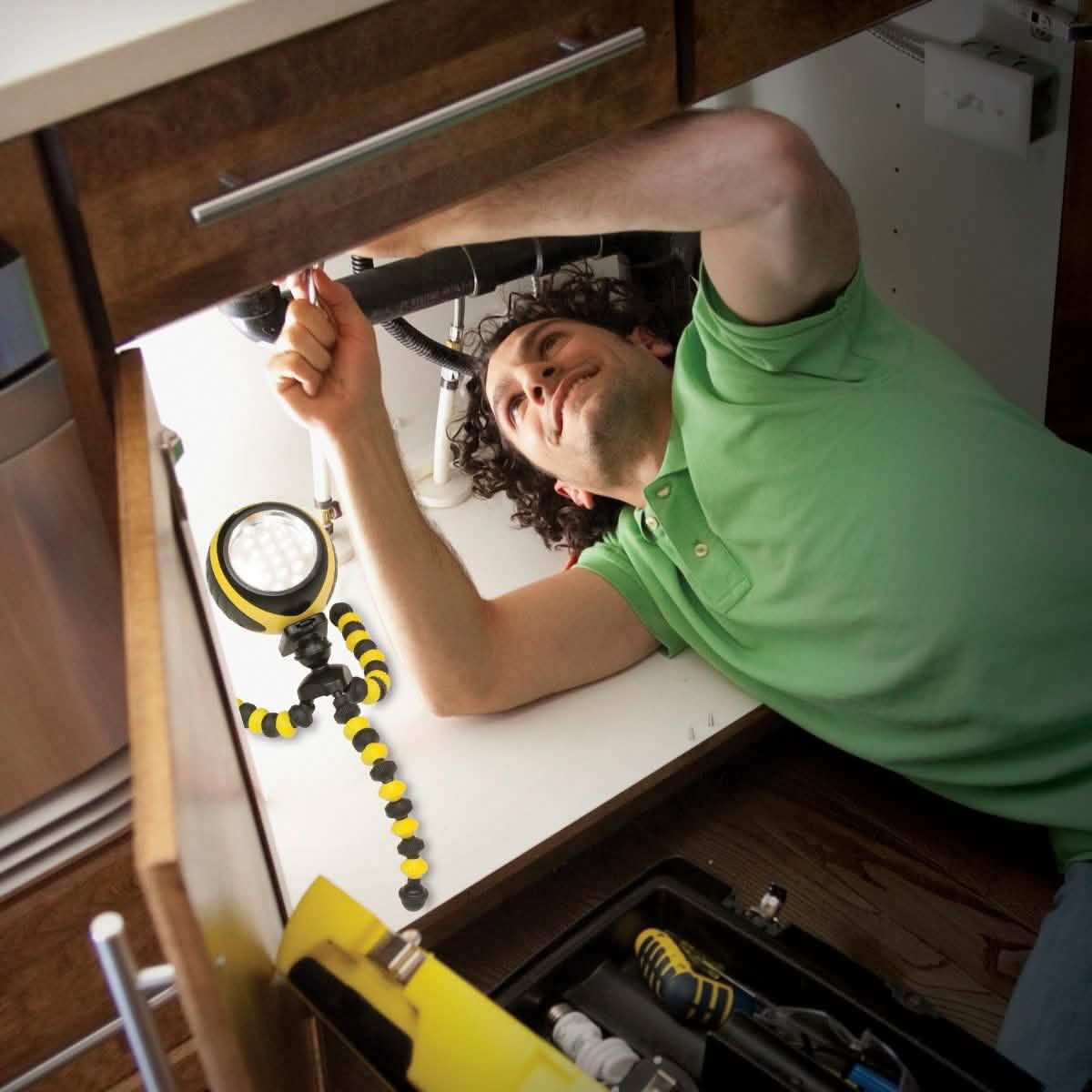 STANLEY SquidBrite Alkaline LED Work Light Lighting & Decor - DailySale