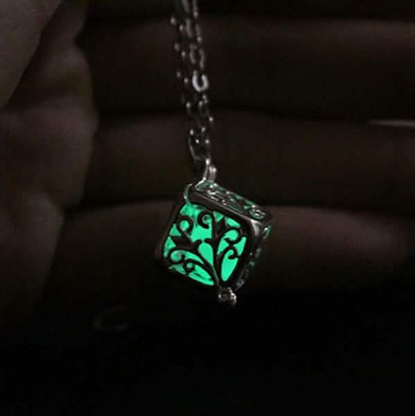 Steampunk Pretty Magic Round Fairy Locket Glow In The Dark Pendant Necklace Necklaces - DailySale