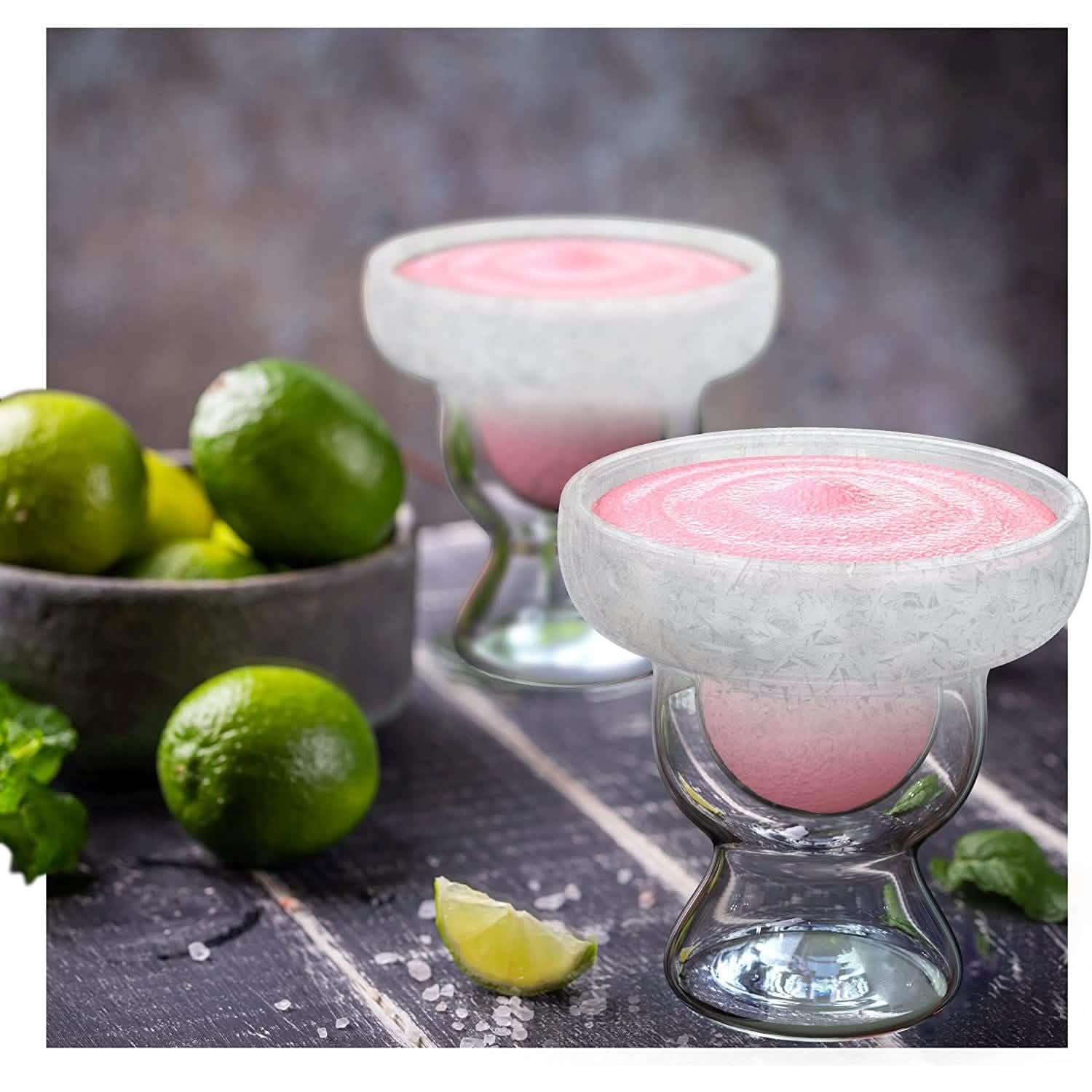 Stemless 12oz Double Wall Freezable Gel Chiller Cocktail Glass Wine & Dining - DailySale