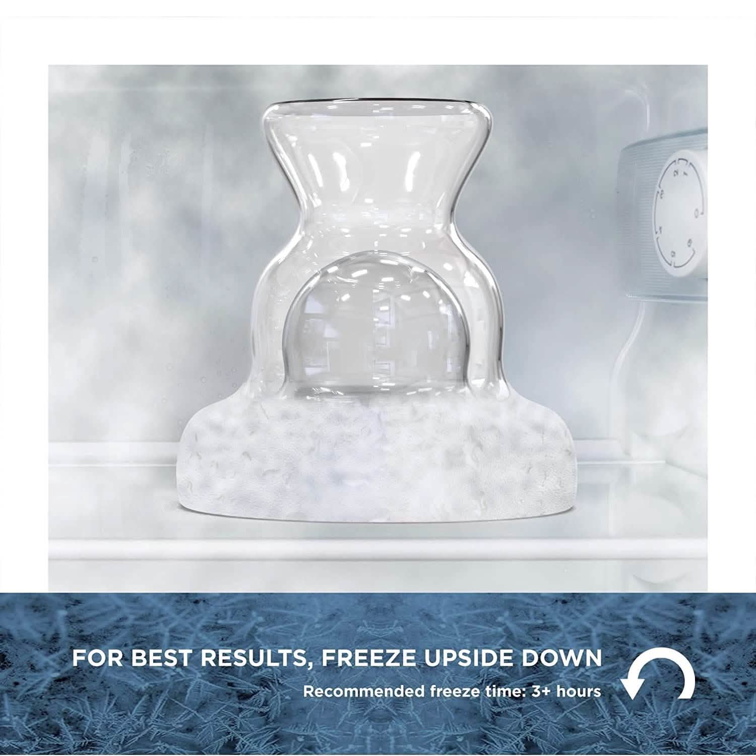 Stemless 12oz Double Wall Freezable Gel Chiller Cocktail Glass Wine & Dining - DailySale