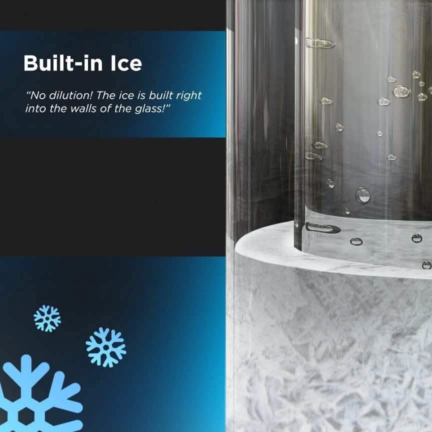 Stemless 12oz Double Wall Freezable Gel Chiller Cocktail Glass Wine & Dining - DailySale