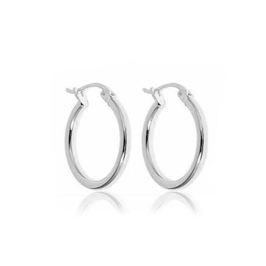 Sterling Silver 14MM Huggie Hoop Earring Earrings - DailySale