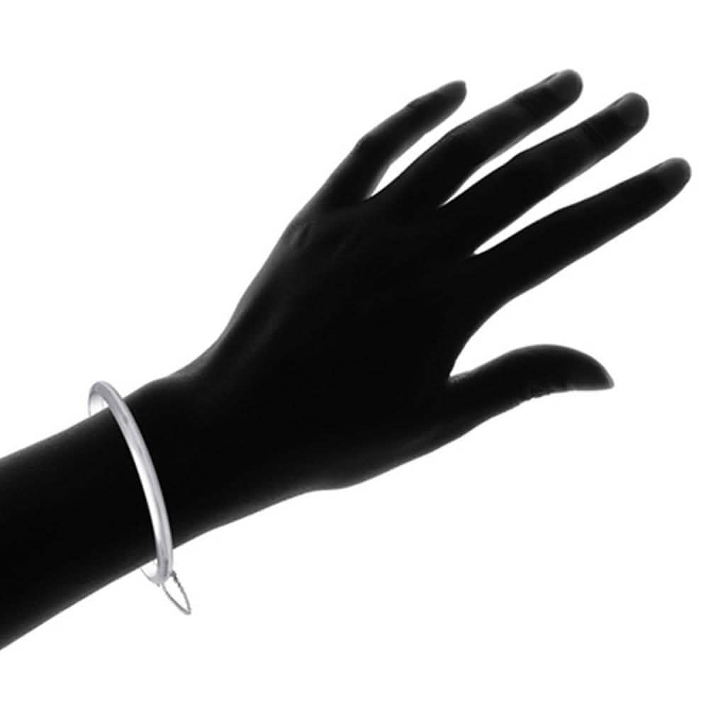 Sterling Silver Bangle with Ball Stud Earring Set Jewelry - DailySale