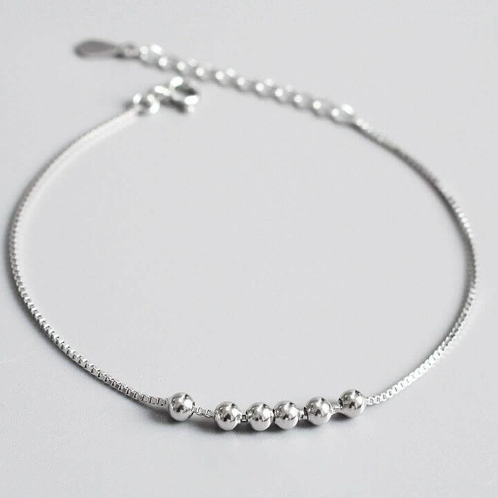 Sterling Silver Bead Ball Charm Bracelet Jewelry - DailySale
