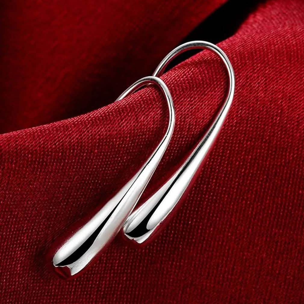 Sterling Silver Plated Waterdrop Hook Earrings Jewelry - DailySale