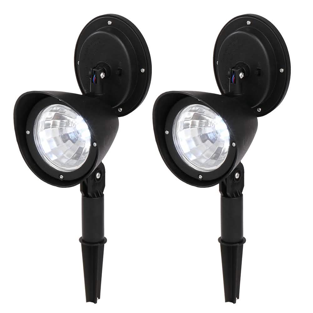 Stibadium Solar Landscape Spotlight LED Lighting Outdoor Lighting 2-Pack - DailySale