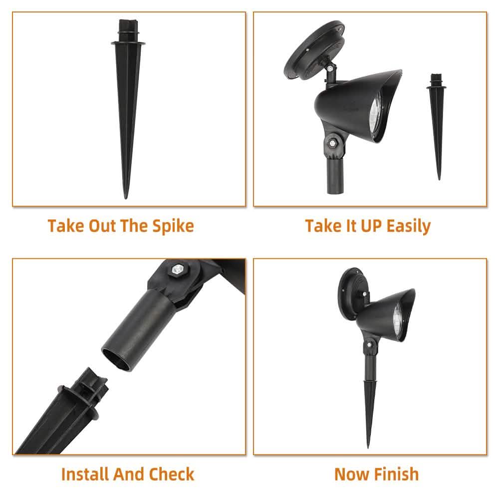 Stibadium Solar Landscape Spotlight LED Lighting Outdoor Lighting - DailySale