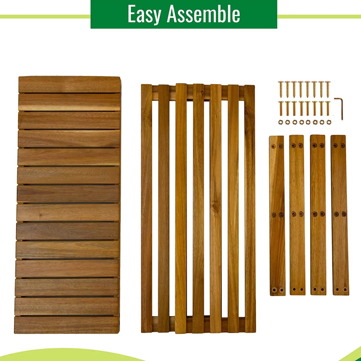 Storage Wooden Shoe Rack Rustic Wood Entryway Bench Furniture & Decor - DailySale