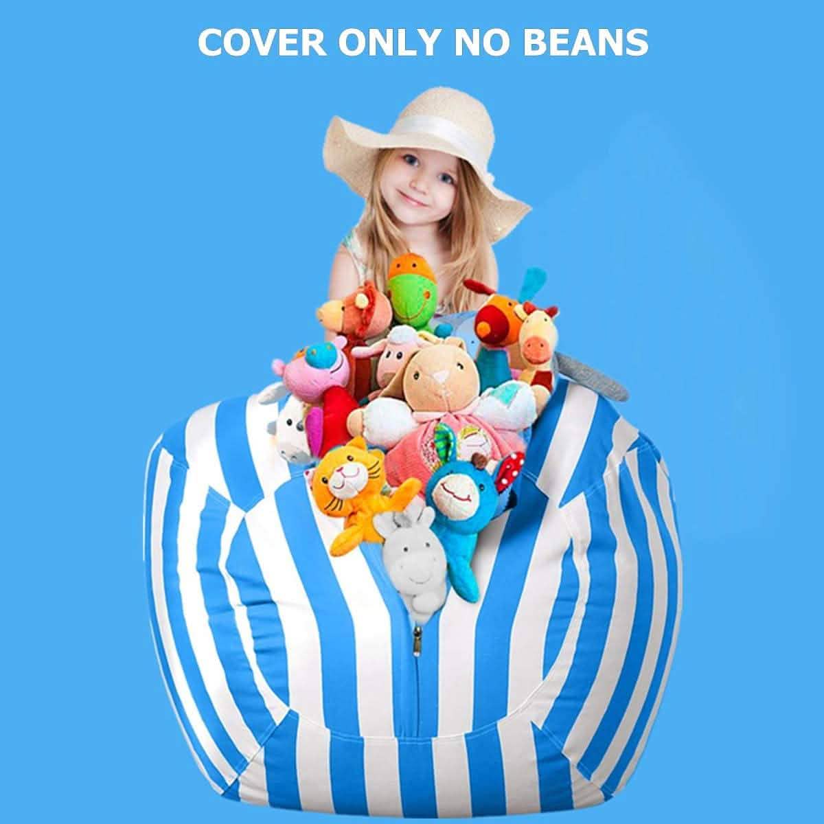 Stuffed Animal Storage Bean Bag Chair Cover Closet & Storage - DailySale