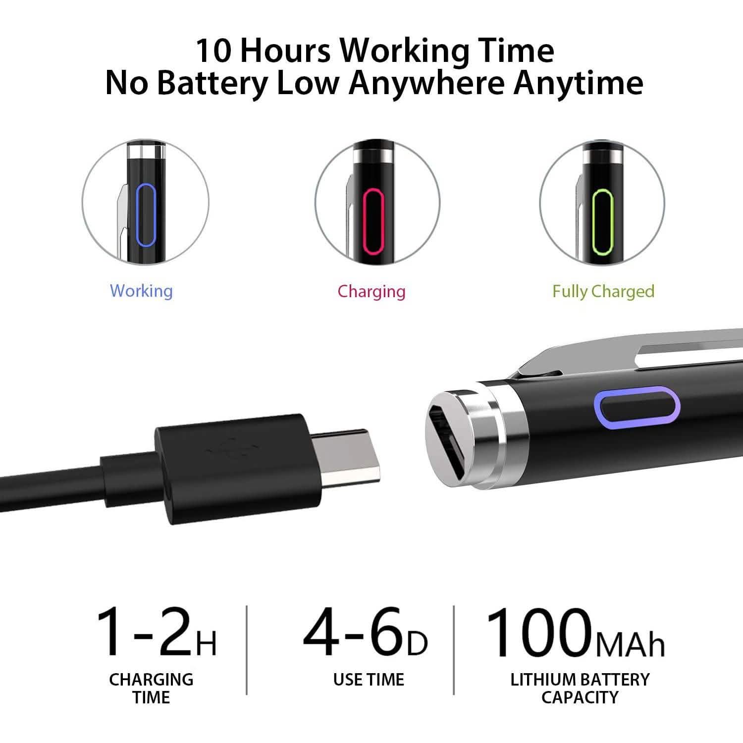 Stylus Pen for Touch Screens, Digital Pencil Active Pens Fine Point Stylist Mobile Accessories - DailySale