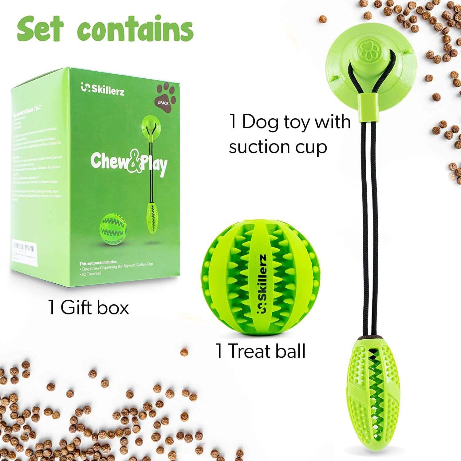 Suction Cup and Play IQ Toy Treat Ball Pet Supplies - DailySale