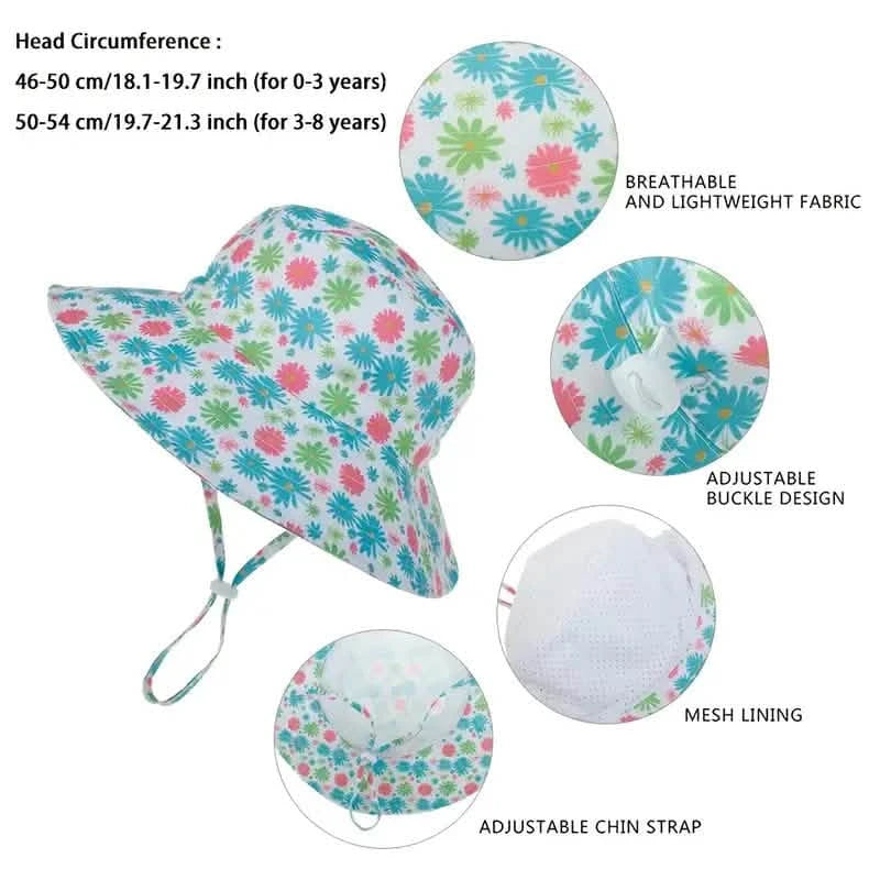 Summer Baby Anti UV Bucket Cap Sports & Outdoors - DailySale