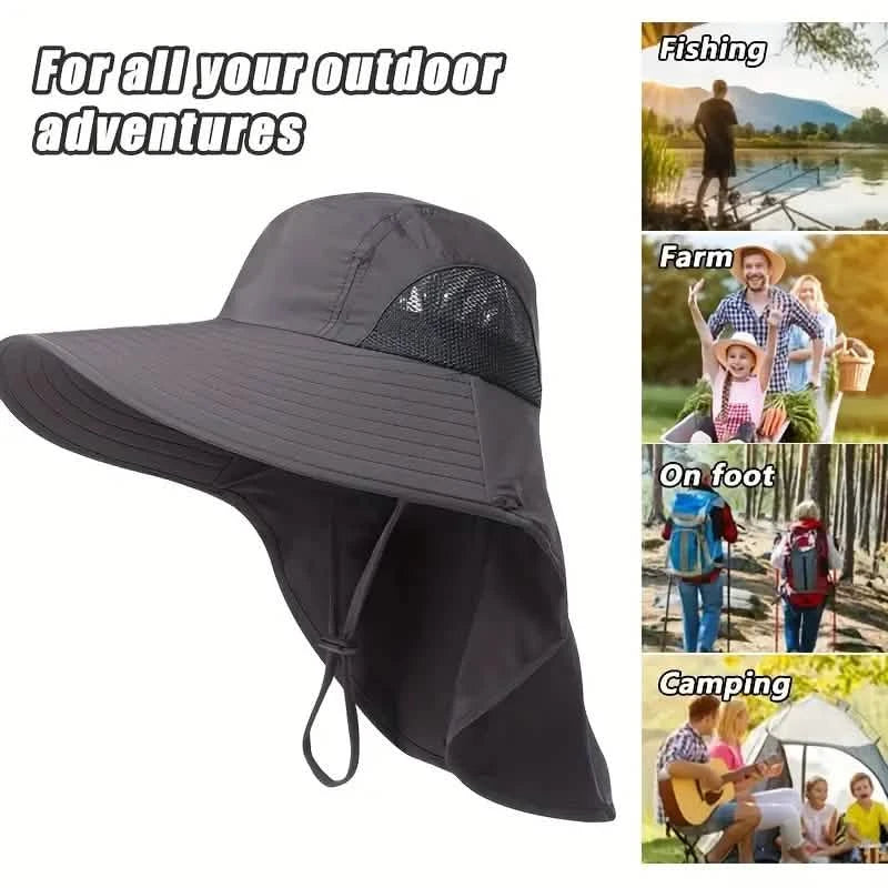 Summer Beach Neck Sunscreen Hat Sports & Outdoors - DailySale