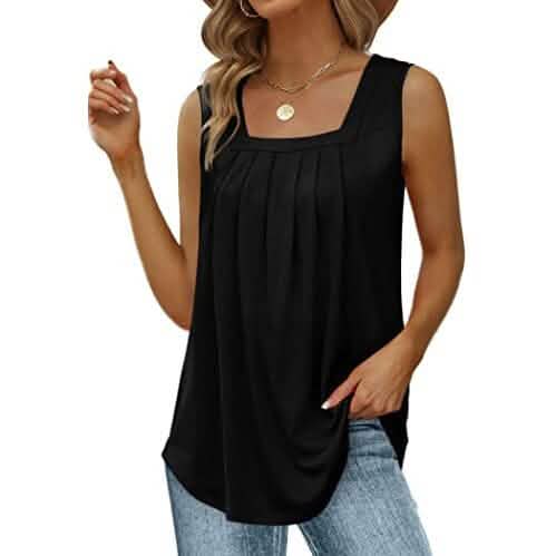 Summer Tank Tops for Women Women's Tops Black S - DailySale
