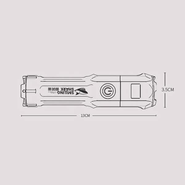 Super Bright ABS Strong Light Focusing Led Flashlight Sports & Outdoors - DailySale