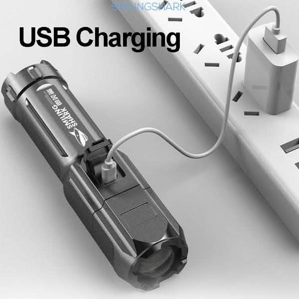 Super Bright ABS Strong Light Focusing Led Flashlight Sports & Outdoors - DailySale
