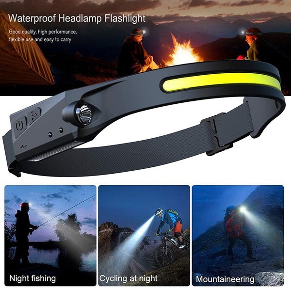 Super Bright LED Headlamp Flashlight Rechargeable Sports & Outdoors - DailySale