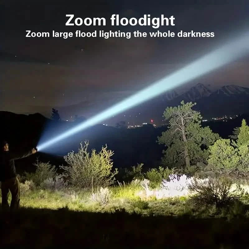 Super Powerful Rechargeable Torch Flood Light Sports & Outdoors - DailySale