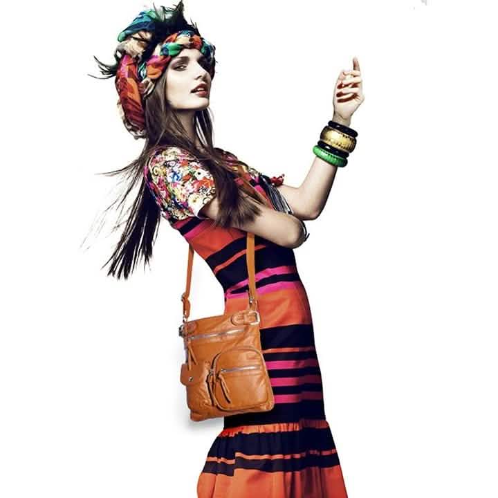 Super Soft Genuine Leather Top Belt Accent Crossbody Bag - Assorted Color Handbags & Wallets - DailySale