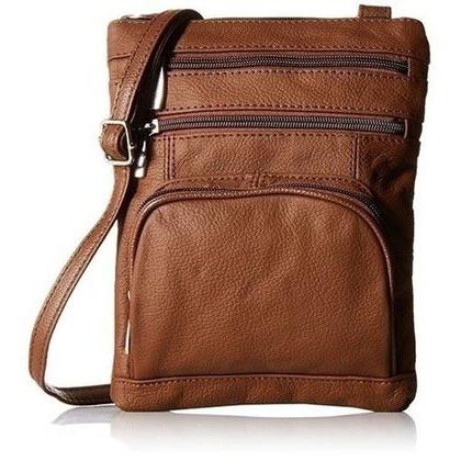Super Soft Leather Plus Size Crossbody Bag in dark brown, available at Dailysale