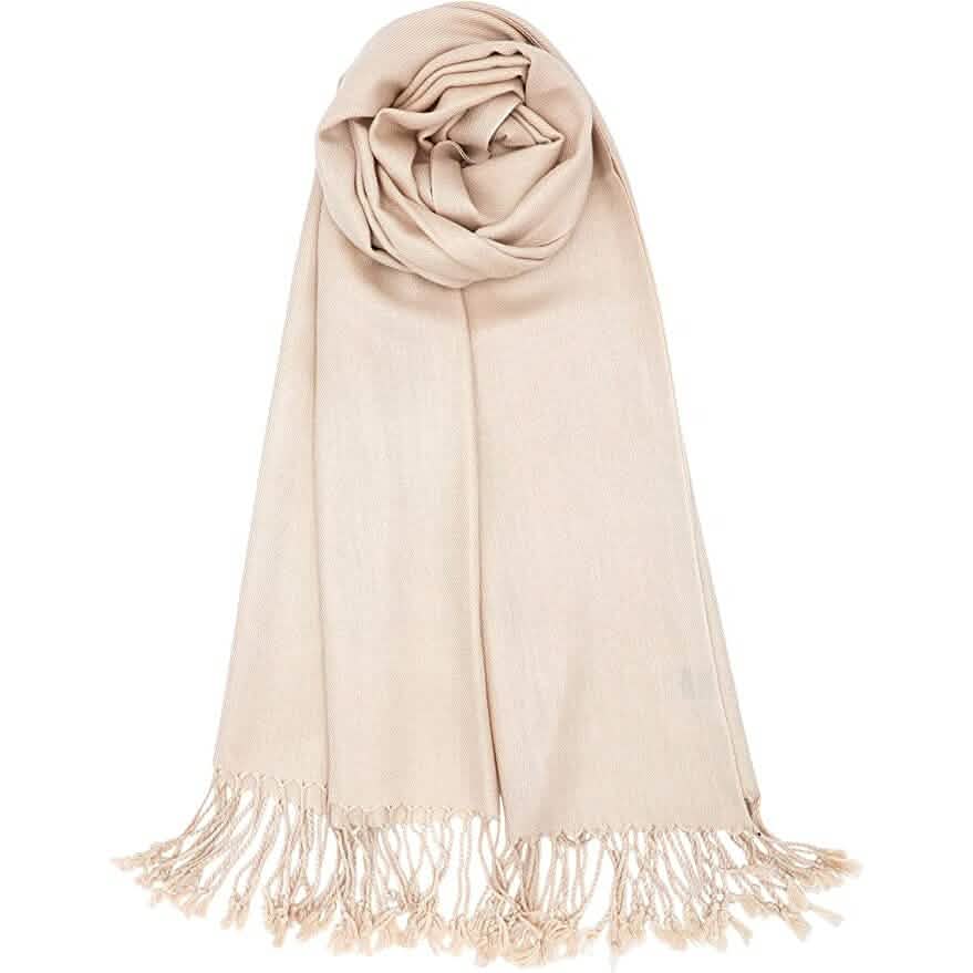 Super Soft Long Cashmere Wool Scarfs - Assorted Styles Women's Shoes & Accessories Beige - DailySale