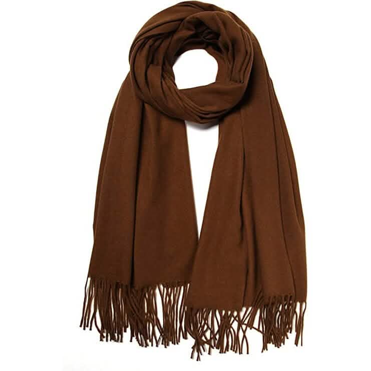 Super Soft Long Cashmere Wool Scarfs - Assorted Styles Women's Shoes & Accessories Brown - DailySale