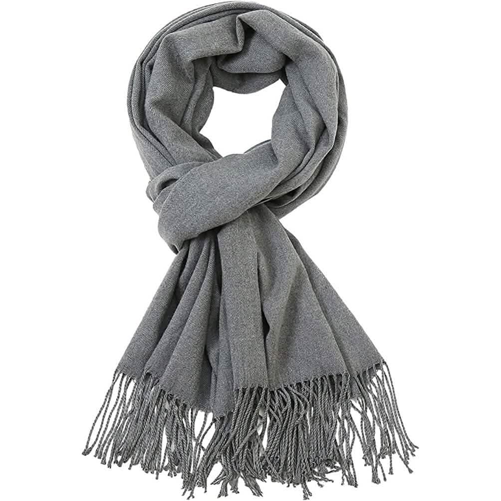 Super Soft Long Cashmere Wool Scarfs - Assorted Styles Women's Shoes & Accessories Light Gray - DailySale