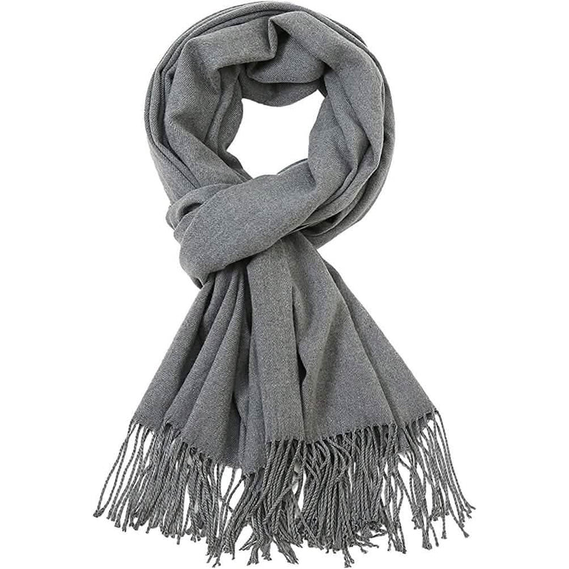 Super Soft Long Cashmere Wool Scarfs - Assorted Styles Women's Shoes & Accessories Light Gray - DailySale