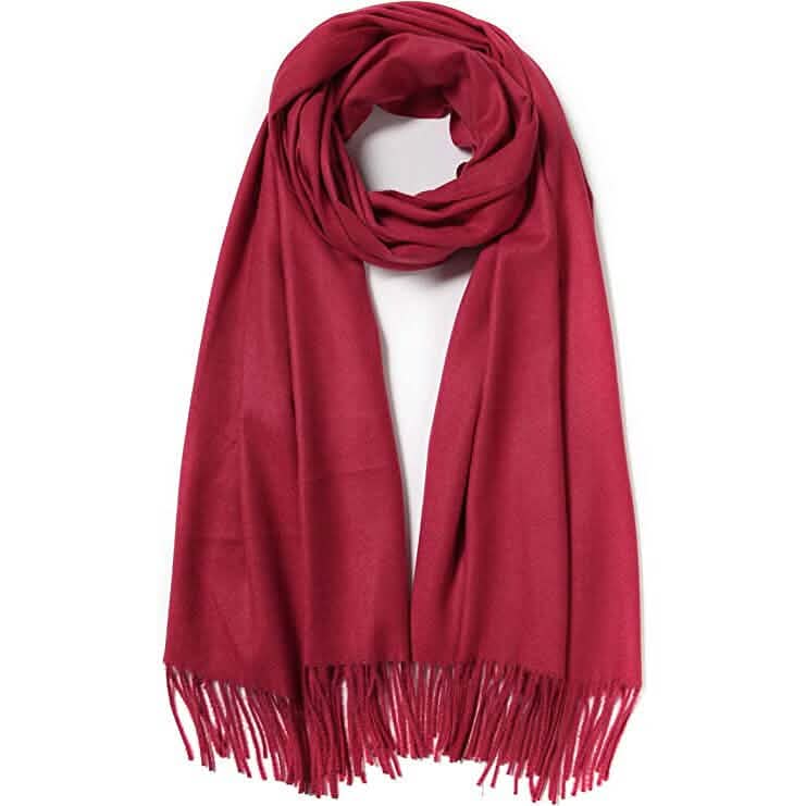 Super Soft Long Cashmere Wool Scarfs - Assorted Styles Women's Shoes & Accessories Maroon - DailySale