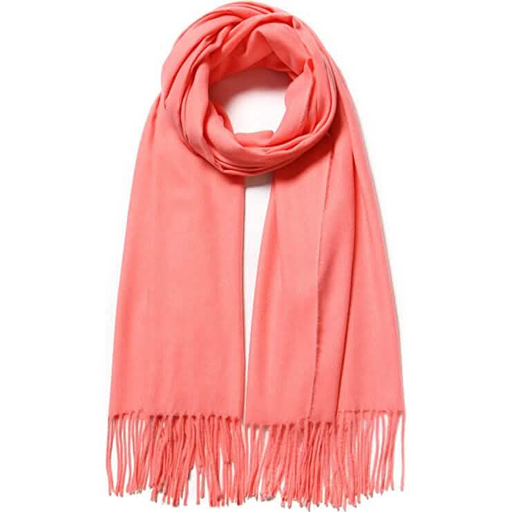 Super Soft Long Cashmere Wool Scarfs - Assorted Styles Women's Shoes & Accessories Peach - DailySale