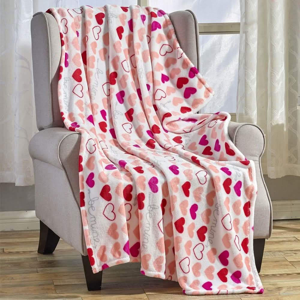 Super Soft Microplush Valentine Throw - Assorted Styles Linen & Bedding No. 1 - DailySale