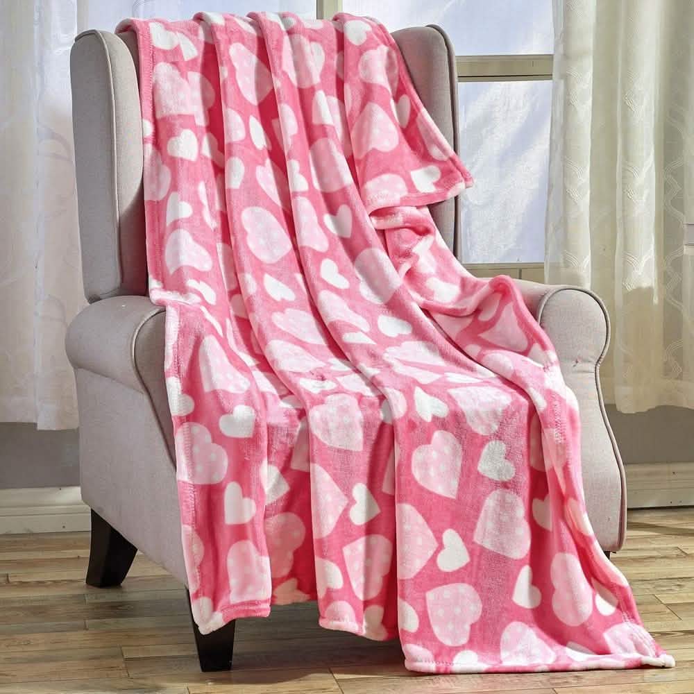 Super Soft Microplush Valentine Throw - Assorted Styles Linen & Bedding No. 3 - DailySale